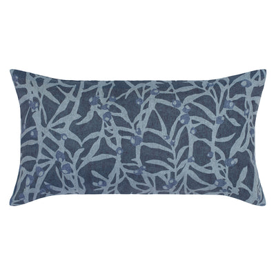 The Navy Berries Throw Pillow