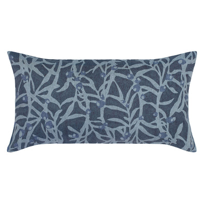The Navy Berries Throw Pillow