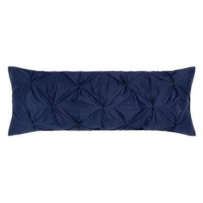 The Navy Blue Pintuck Extra Long Lumbar Throw Pillow