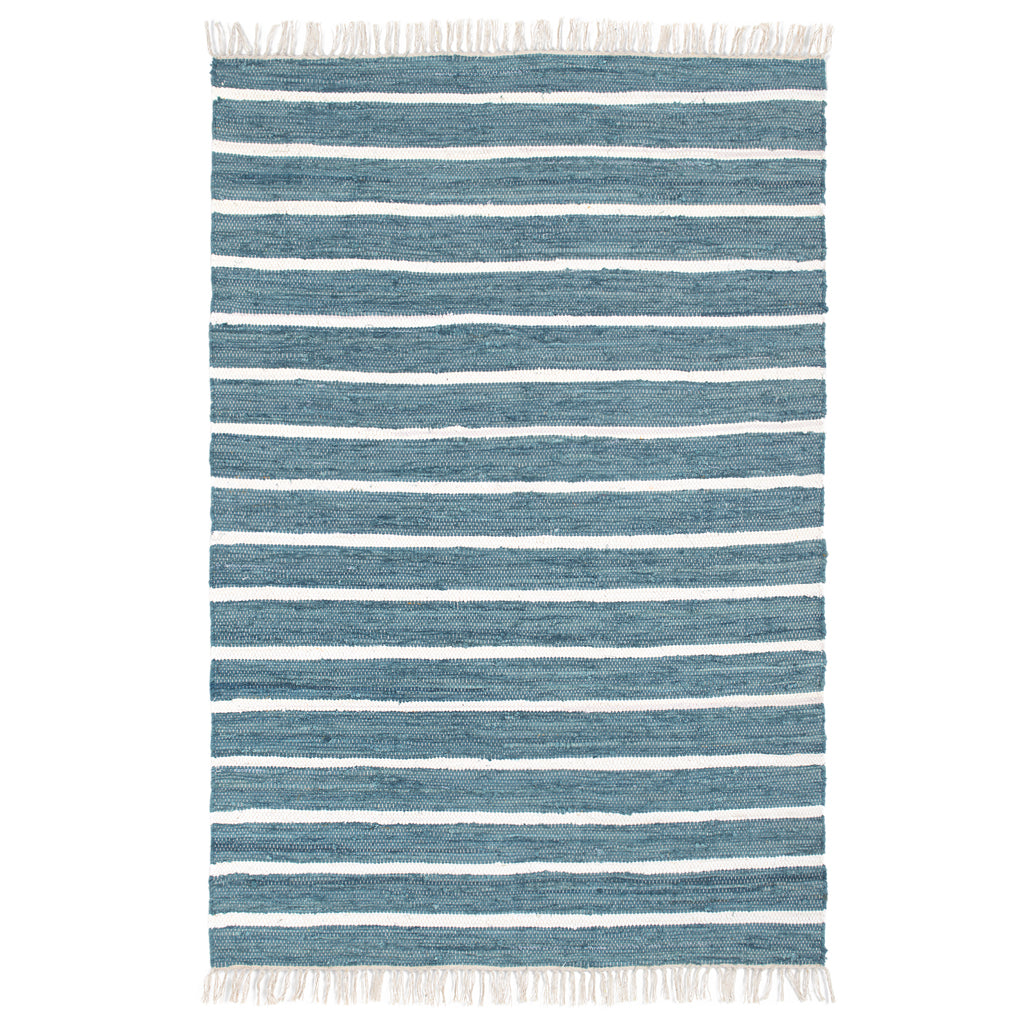 Bedroom inspiration and bedding decor | The Oceanside Stripe Rug Duvet Cover | Crane and Canopy