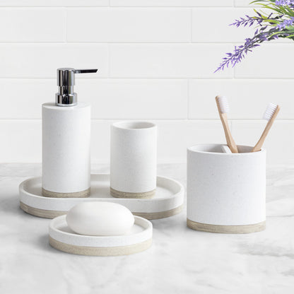 The Rustic Grey Toned Bath Accessories - Tissue Cover