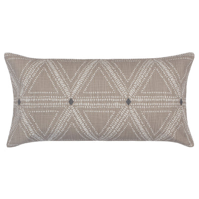 The Taupe Modern Triangles Throw Pillow