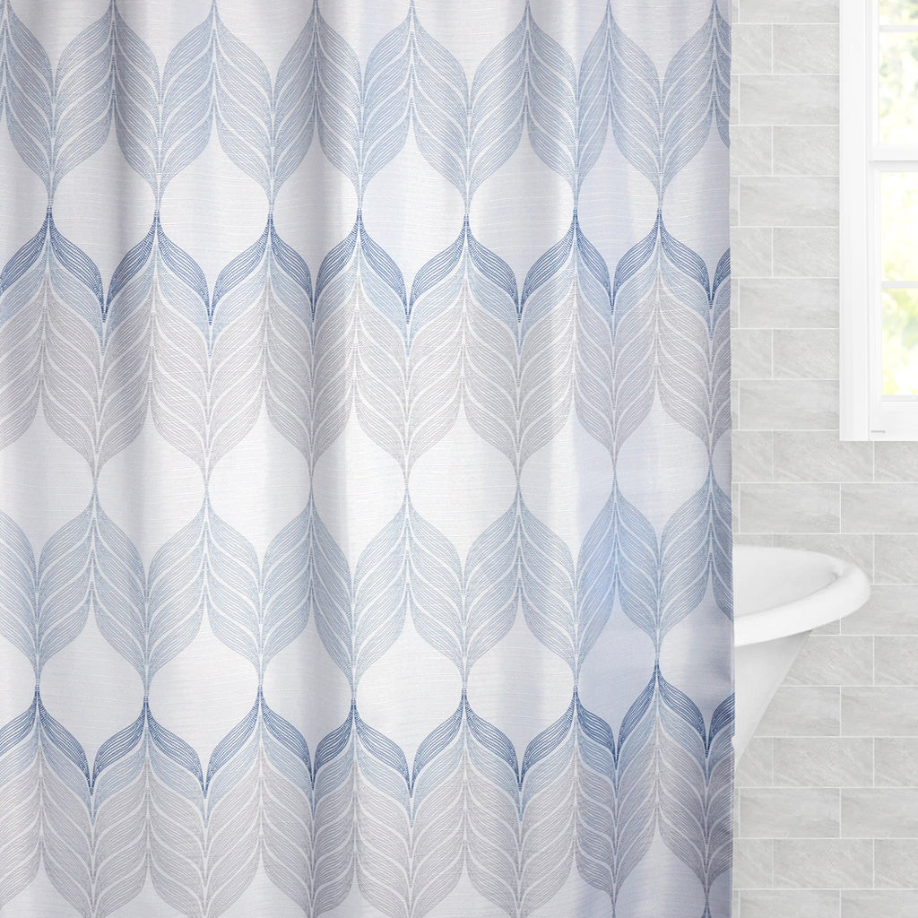 Bedroom inspiration and bedding decor | The Tayla Leaves Shower Curtain Duvet Cover | Crane and Canopy