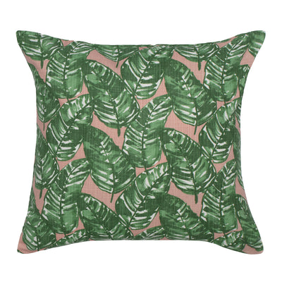 The Tropics Palm Leaf Square Throw Pillow