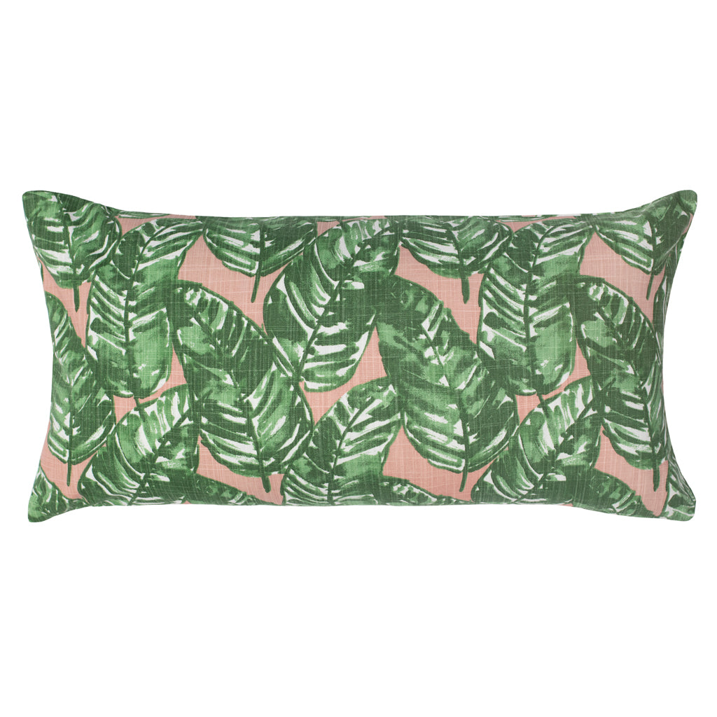 Bedroom inspiration and bedding decor | The Tropics Palm Leaf Throw Pillow Duvet Cover | Crane and Canopy