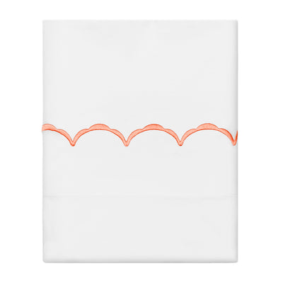 Apricot Wavelet Embroidered Pillowcase Pair