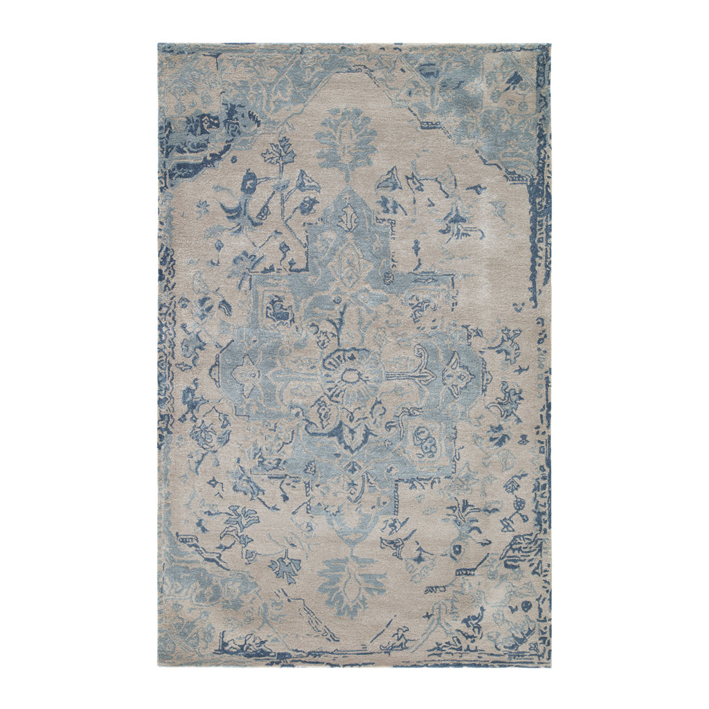 The Arabesque Medallion Tufted Wool Rug