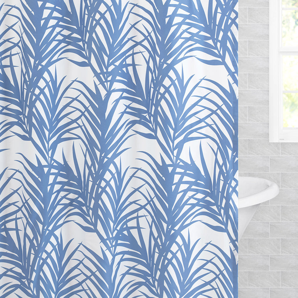 Shower curtain palm leaves hot sale