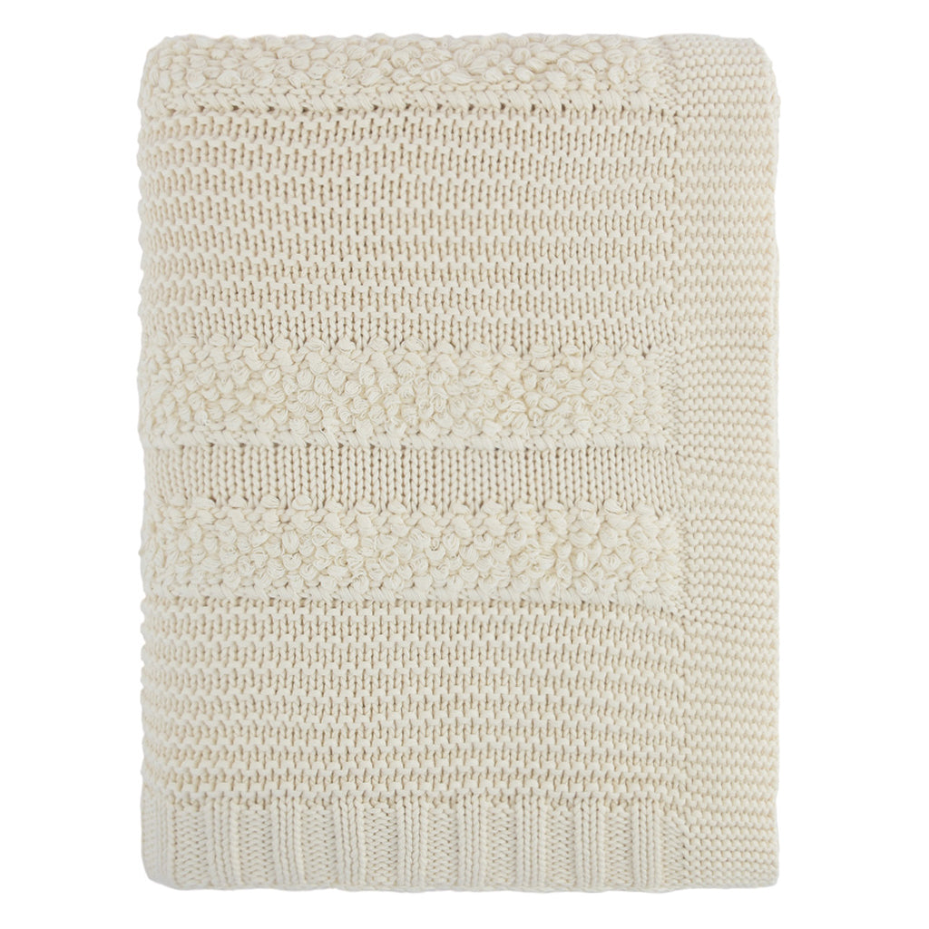 Bedroom inspiration and bedding decor | The Cream Multi-Textured Throw | Crane and Canopy