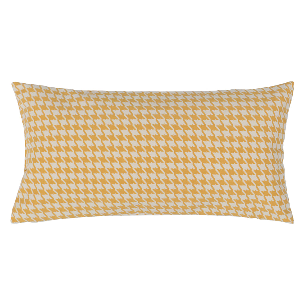 Bedroom inspiration and bedding decor | Marigold Houndstooth Throw Pillow Duvet Cover | Crane and Canopy