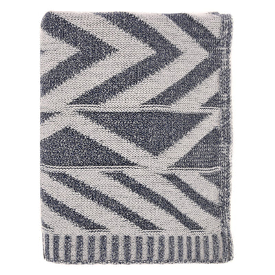 Grey Aztec Throw
