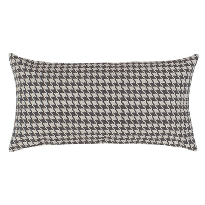 Grey Houndstooth Throw Pillow