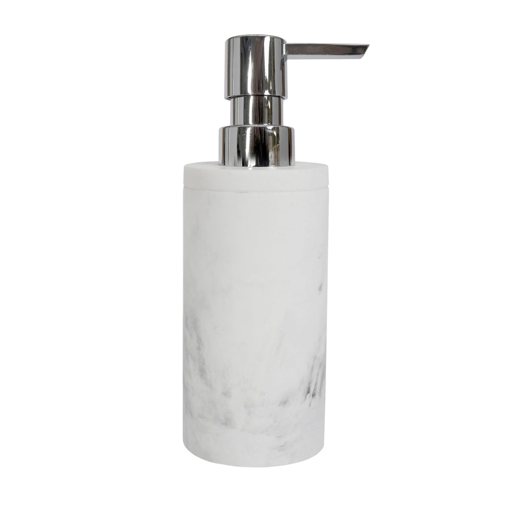 Bedroom inspiration and bedding decor | Classic Grey Marble Bath Accessories, Soap/Lotion Pump Duvet Cover | Crane and Canopy