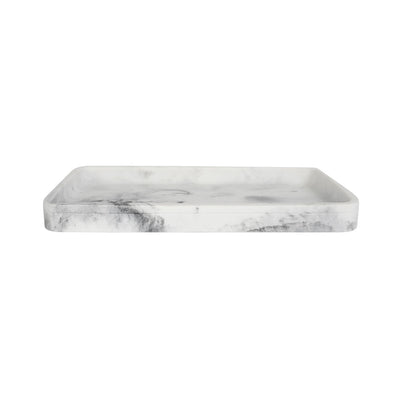 Classic Grey Marble Bath Accessories, Tray