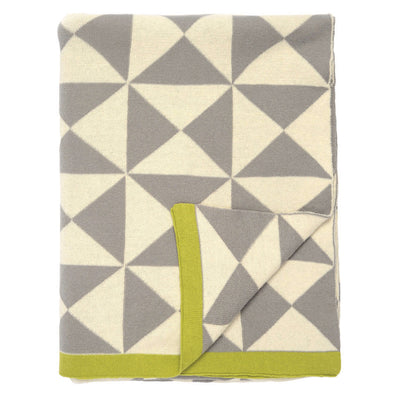 Gray Wind Farm Patterned Throw