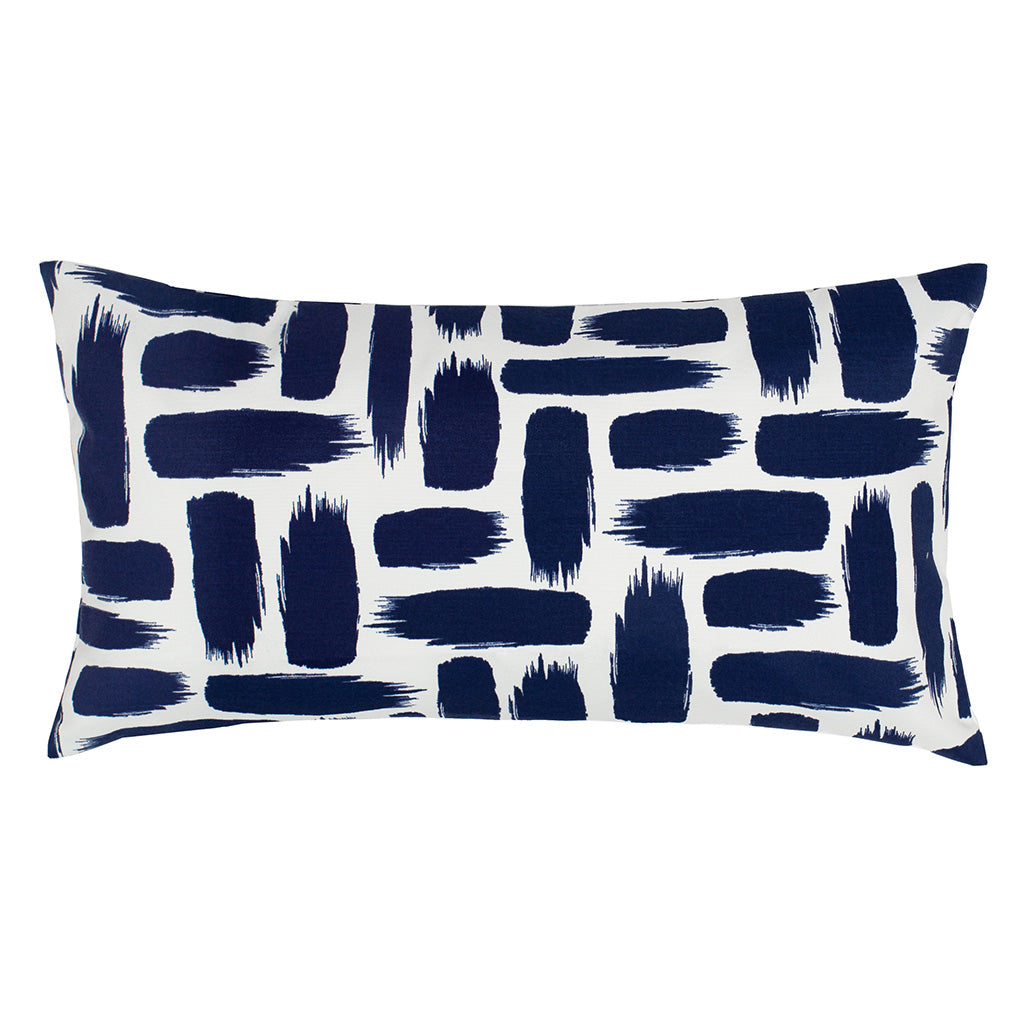 Bedroom inspiration and bedding decor | Navy Strokes Throw Pillow Duvet Cover | Crane and Canopy