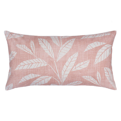 Pink Fern Throw Pillow