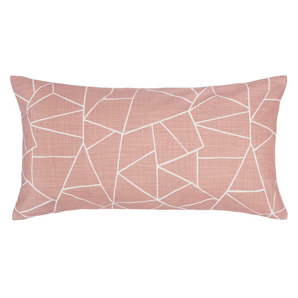 Bedroom inspiration and bedding decor | Pink Graphic Throw Pillow Duvet Cover | Crane and Canopy