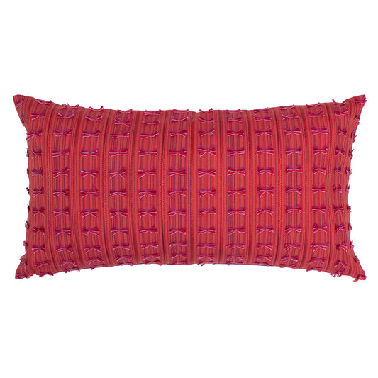 The Red Tassels Throw Pillow