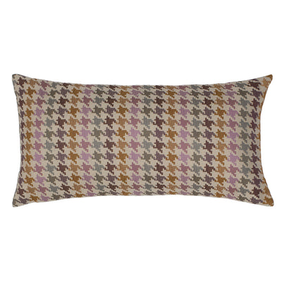 Retro Houndstooth Throw Pillow