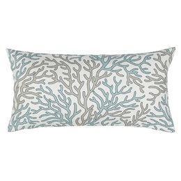 The Sea Glass and Beige Reef Throw Pillow