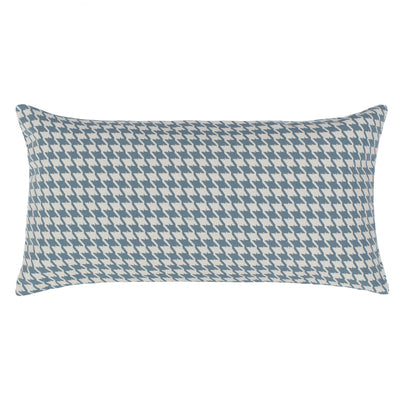 Teal Houndstooth Throw Pillow