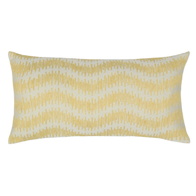 Yellow Ribbon Embroidered Throw Pillow