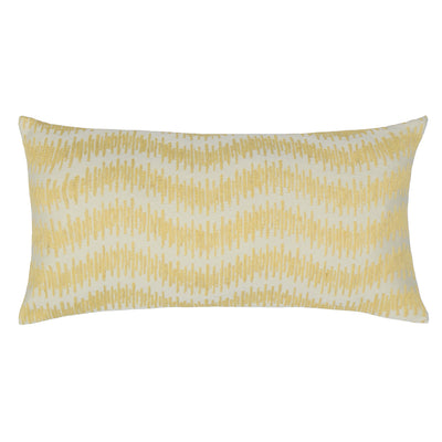 Yellow Ribbon Embroidered Throw Pillow