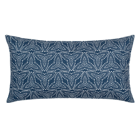 The Trillium Navy Throw Pillow