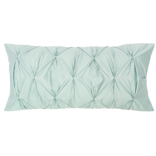 The Porcelain Green Pintuck Throw Pillow