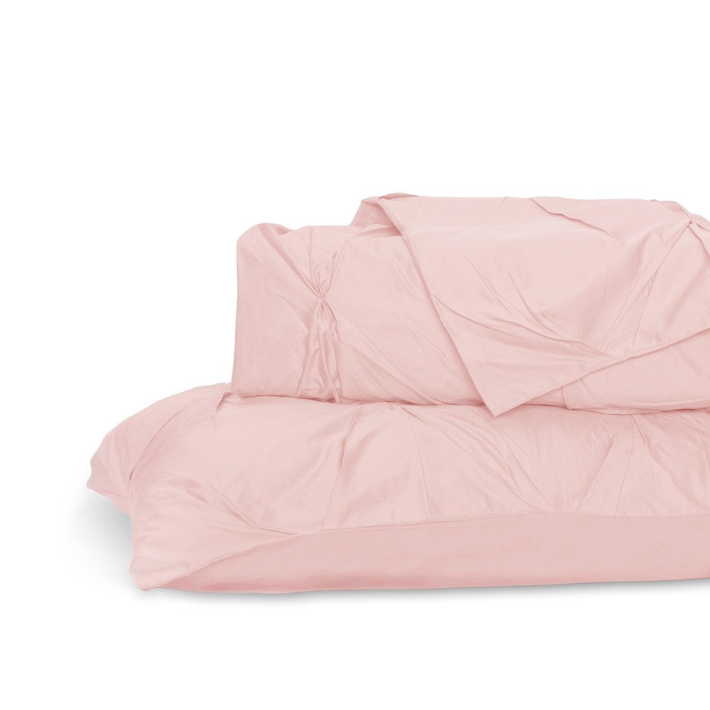 Pink Valencia Pintuck Duvet Cover