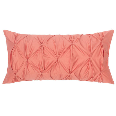 Coral Pintuck Throw Pillow