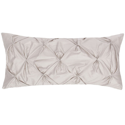 Dove Grey Pintuck Throw Pillow