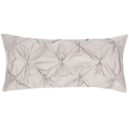 The Dove Grey Pintuck Throw Pillow