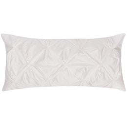 The White Pintuck Throw Pillow