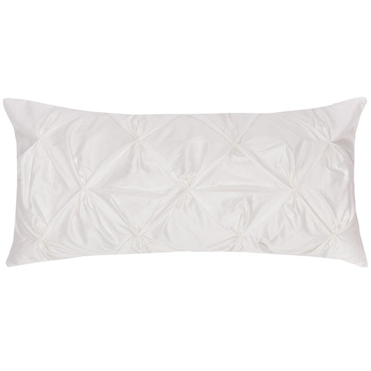 The White Pintuck Throw Pillow
