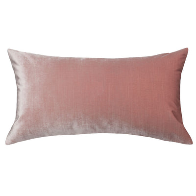 Rose Pink Velvet Throw Pillow