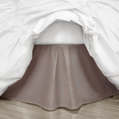 Hazelnut Pleated Bed Skirt