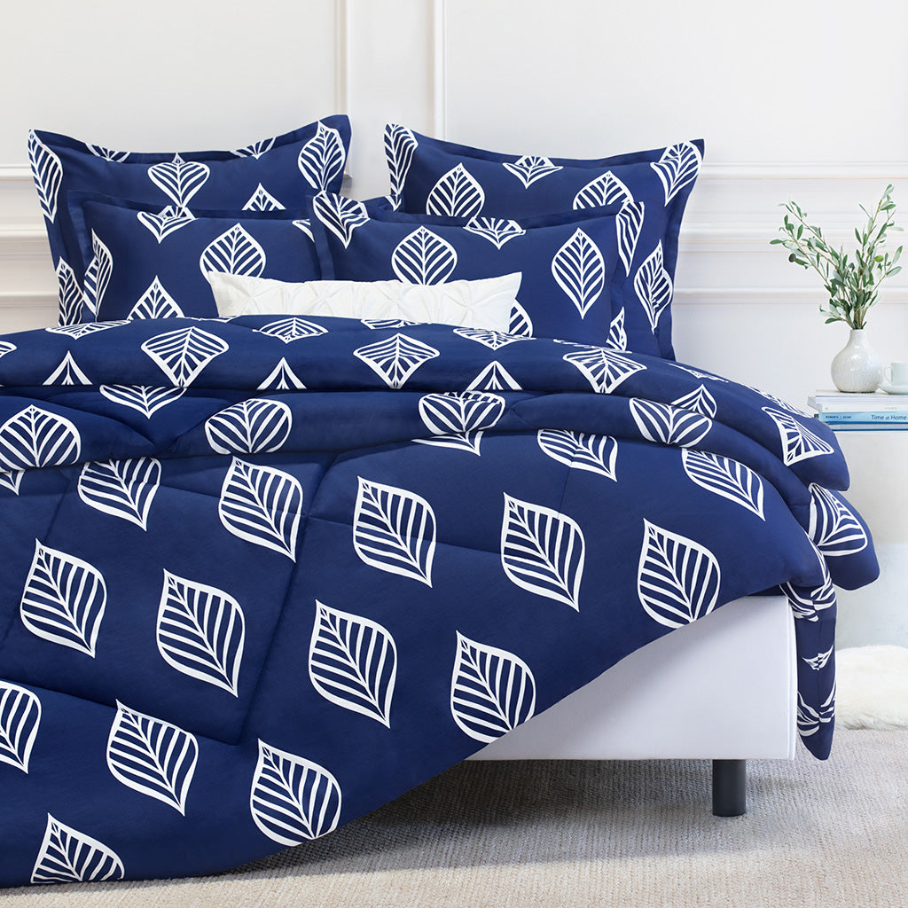 Bedroom inspiration and bedding decor | Blue Waverly Comforter Duvet Cover | Crane and Canopy