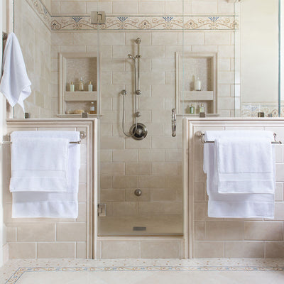Classic White Towel Essentials Bundle (2 Wash + 2 Hand + 2 Bath Towels)