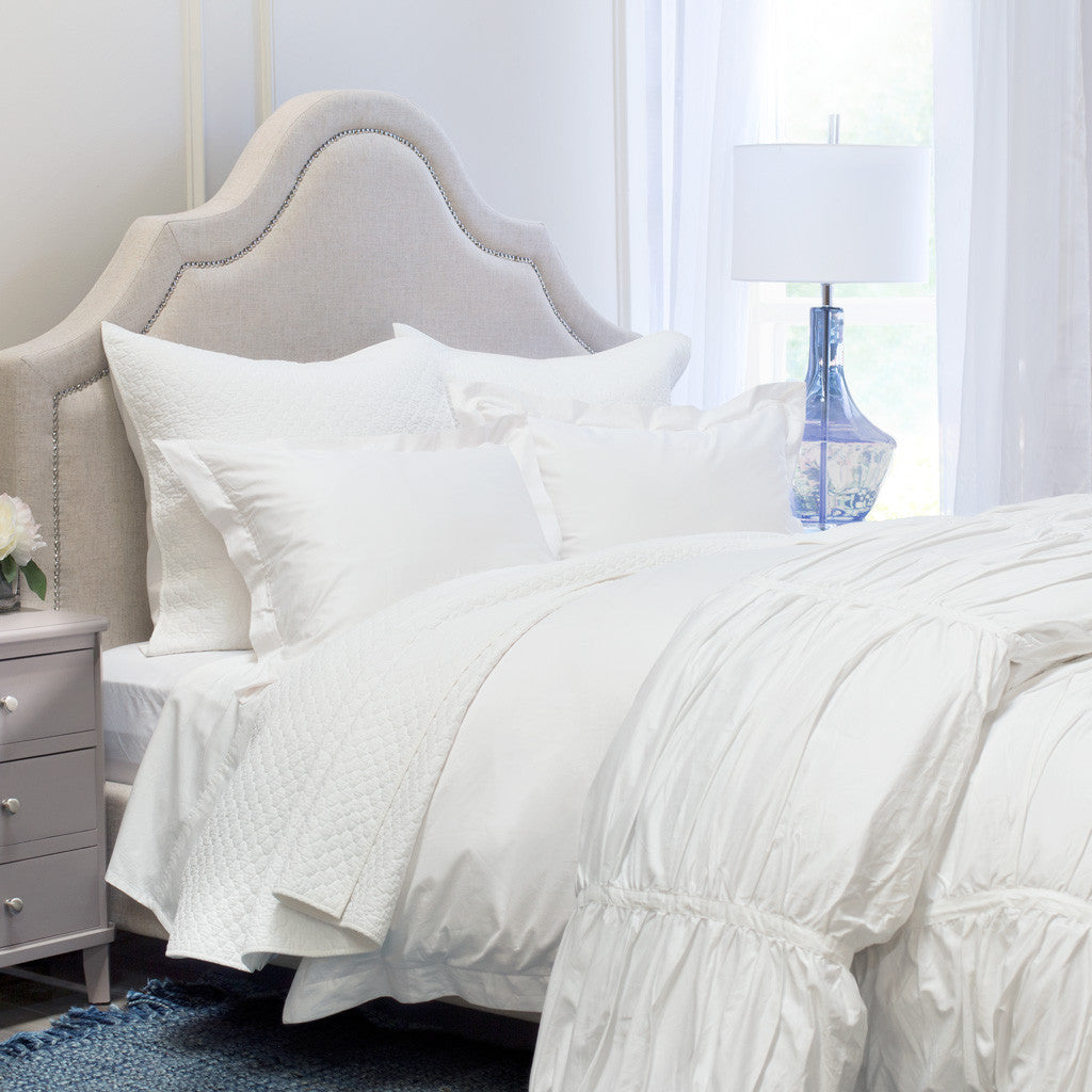 Bedroom inspiration and bedding decor | The Mirabel White Duvet Cover | Crane and Canopy