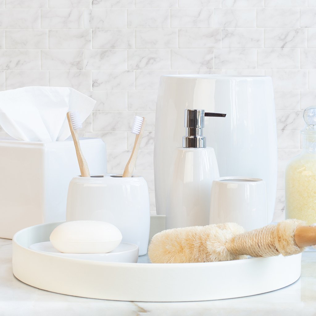 White Ceramic Bathroom Accessories