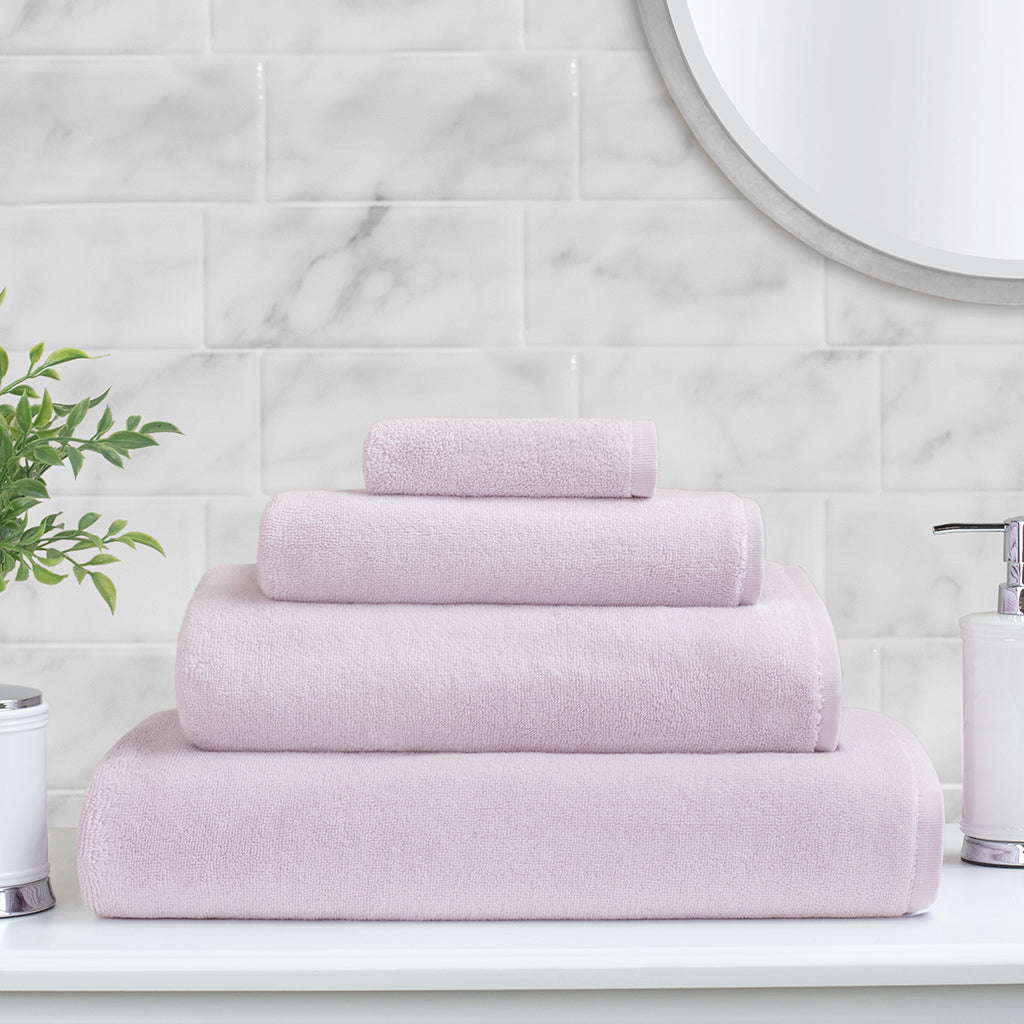 Bedroom inspiration and bedding decor | Plush Wisteria Purple Towel Essentials Bundle (2 Wash + 2 Hand + 2 Bath Towels) Duvet Cover | Crane and Canopy