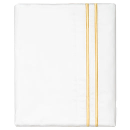 Yellow Lines Embroidered Pillowcase Pair