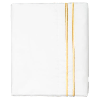 Yellow Lines Embroidered Pillowcase Pair