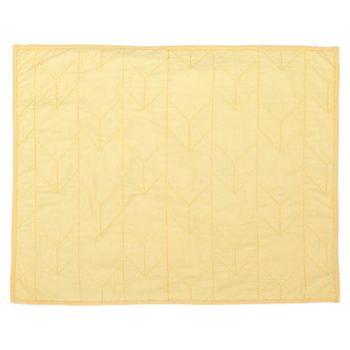Yellow Chevron Quilt Sham Pair