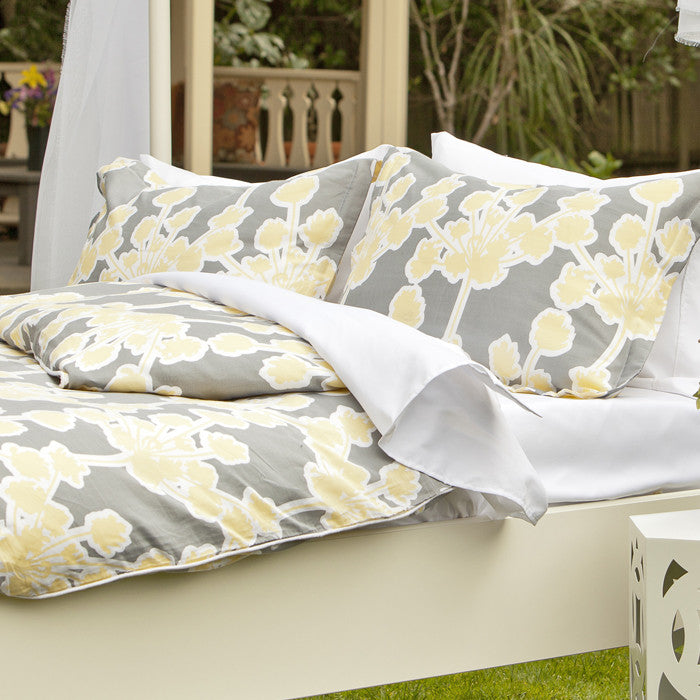 Bedroom inspiration and bedding decor | The Ashbury Yellow Duvet Cover | Crane and Canopy