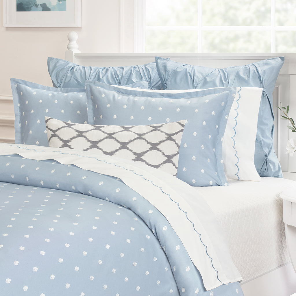 Bedroom inspiration and bedding decor | Blue Flora Duvet Cover Duvet Cover | Crane and Canopy