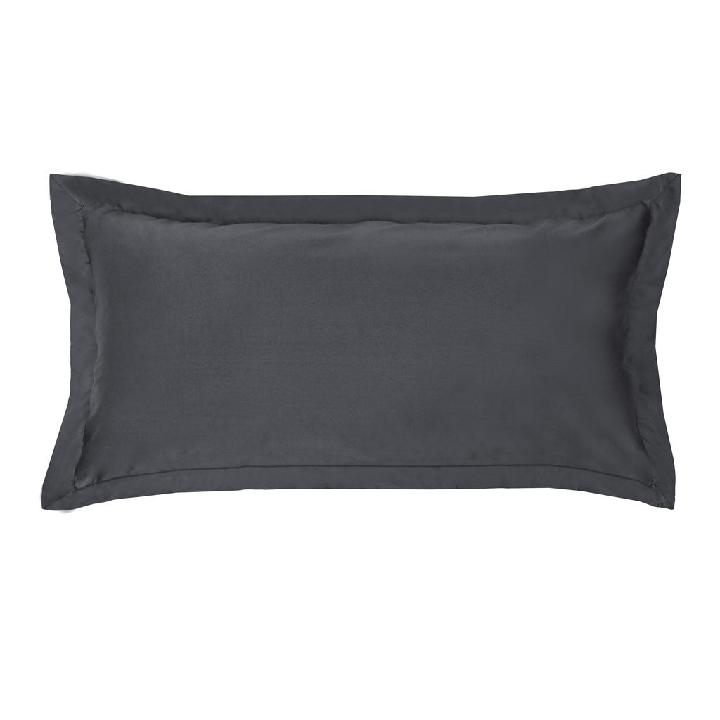 Peninsula Charcoal Grey Throw Pillow-12 x 24