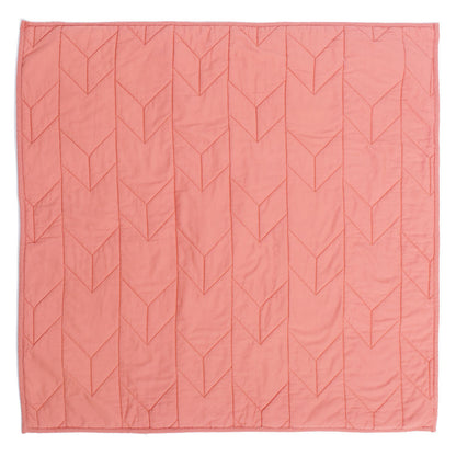 Coral Chevron Quilt Euro Sham